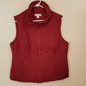 Coldwater Creek women's red vest 18